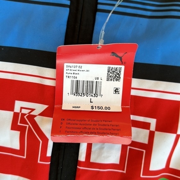Puma Scuderia Ferrari Woven Jacket men size large - Picture 4 of 6